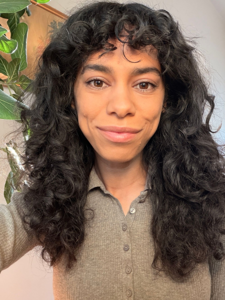 A selfie of Allure senior commerce director Shanna Shipin before applying Fresh Lip Treatment